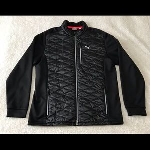 Puma PWRWARM Full Zip Golf Jacket Mens Large Black